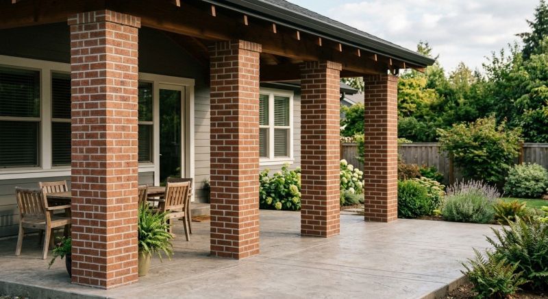 Brick Columns Installation in Worcester, MA