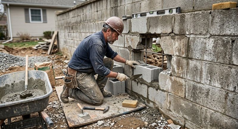 Cinder Block Repair in Cleveland, OH